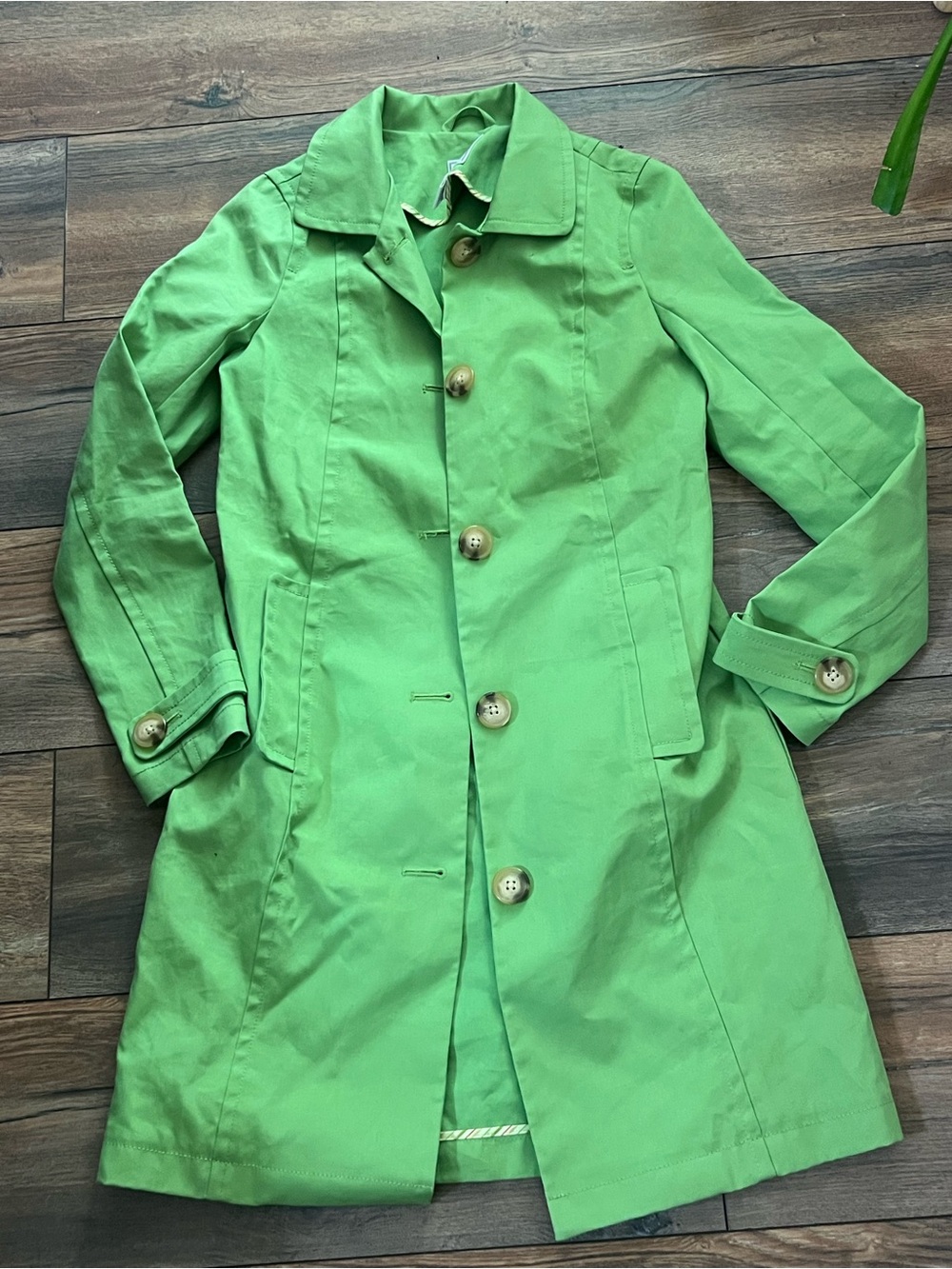 Old navy Women's Green Single-Breasted Trench Coat